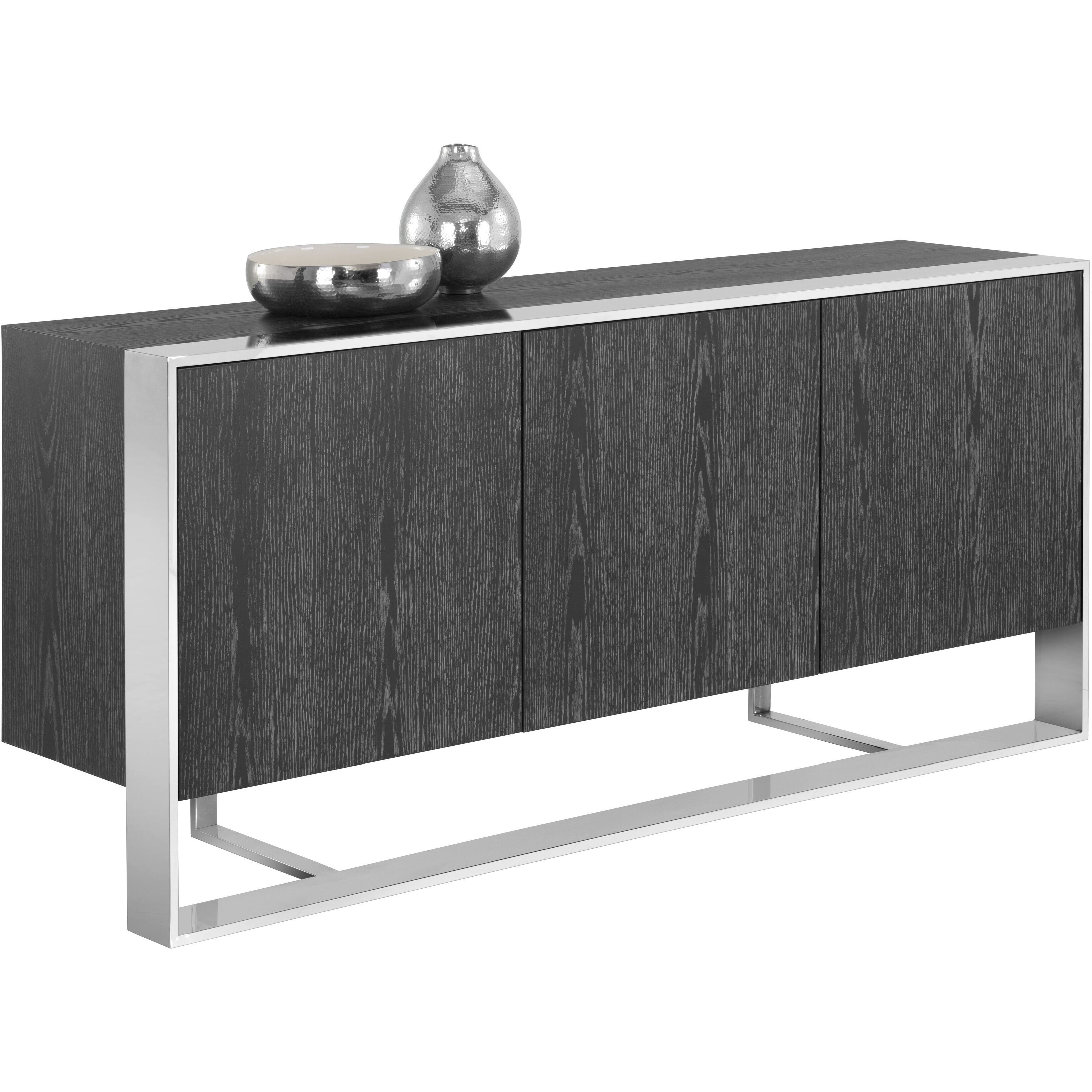 Dalton 70.75 X 17.75 inch Stainless Steel / Grey Sideboard